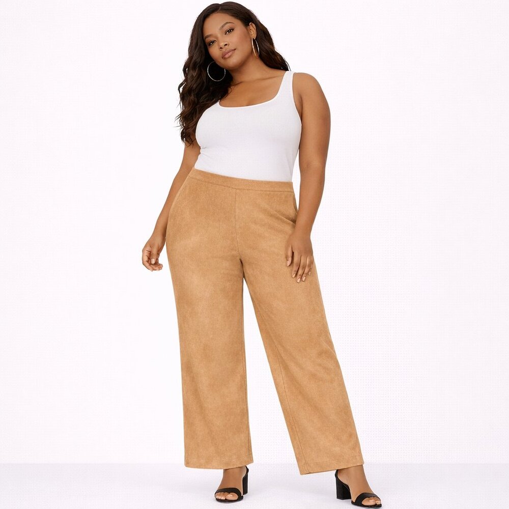 Women's Tan Pants Camel Color Size: 16